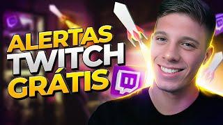 Como Criar e Configurar Alertas para LIVE na Twitch GRÁTIS? Tutorial Streamelements