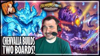 CHENVALLA BUILDS TWO BOARDS! - Hearthstone Battlegrounds Duos