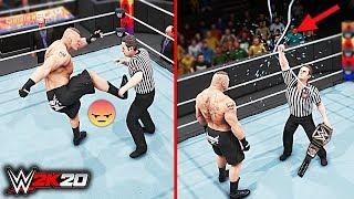 WWE 2K20: What Happens If The Referee Gets Angry on WWE Champion?