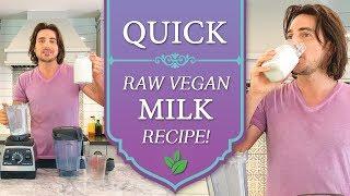 Quick And Easy Raw Vegan Hemp Milk Recipe!