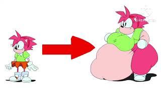 Amy Rose is Fat (Sonic The Hedgehog)