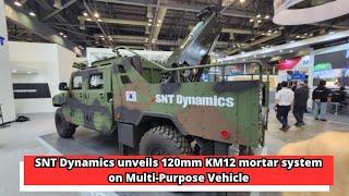 SNT Dynamics unveils 120mm KM12 mortar system on Multi Purpose Vehicle