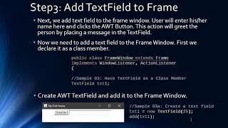 AWT Button and ActionListener | Java AWT Tutorial #03