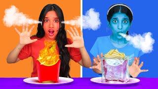 ! Hot vs Cold food Challenge