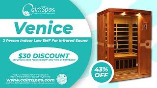 Venice 2 Person Low EMF Infrared Sauna / DYN-6210-01