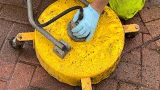 How to adjust the surface cleaner head to rip through those weeds!  Really easy