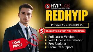 [Latest Version] RedHyip - Premium Theme For HYIPLAB  (Cheap Price , 100% Original & No Bugs)