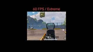 30fps vs 60fps vs 90fps pubg mobile  #shorts