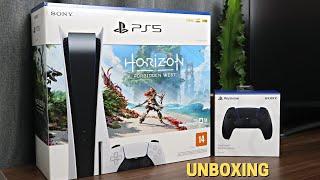 UNBOXING PS5 - PLAYSTATION 5 HORIZON FORBIDDEN WEST EDITION COM LEITOR