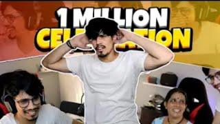 1 million celebration with @gamerfleet mother | dance video + emotional | z50 gaming yt