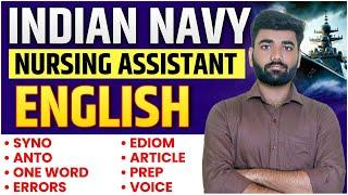 Indian Navy SSR Medical Assistant English Class-1 II Navy Medical Assistant Topic Wise English Test