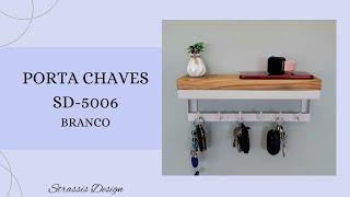 PORTA CHAVES SD-5006 BRANCO STRASSIS DESIGN