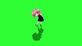 Loli Shigure Ui green screen