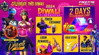 Diwali Event Free Rewards 2024 in FREE FIRE| ob46 Update | Free Fire New Event | FF New Event