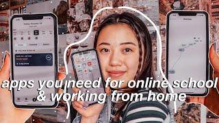 apps you NEED for online school & working from home | productivity, organization, stress, etc.