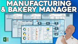 How To Create A Manufacturing Or Bakery Managing Application In Excel [Masterclass & Free Download]