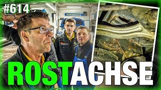 HAMMER!!  Mercedes-Achse vom Rost zerfressen! | Inertisierungsanlage?? B-Klasse Airbag-Problem