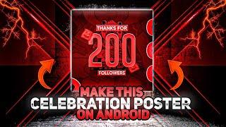 Make this celebration poster on android by using pscc, pixellab | GRAPHILIC X OP BEAST YT