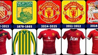 Manchester United Home Kit Evolution Since 1878....