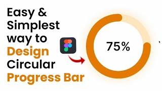 How to Design Circle Progress Bar in Figma (Circular Progress Bar) #figma