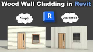 Wood Wall Cladding In Revit Tutorial