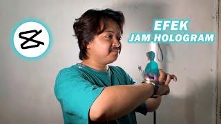 Cara bikin video effect jam hologram pake CapCut mobile