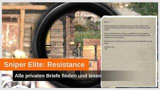 Sniper Elite Resistance: Alle privaten BRIEFE finden und lesen