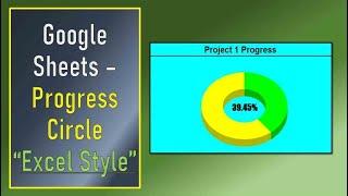 Google Sheets Progress Circle - "Excel Style"