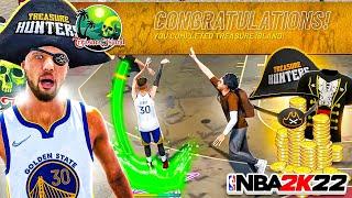 DEMIGOD STEPH CURRY BUILD DOMINATES *NEW* TREASURE ISLAND EVENT in NBA 2K22! Best Guard Build 2k22