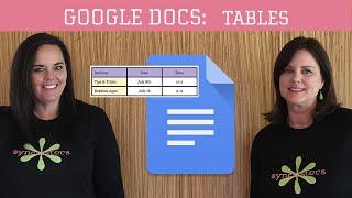 Google Docs - Tables