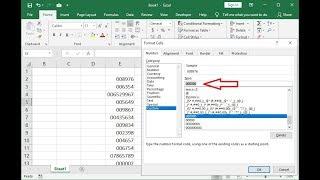 How to Add Zero 00 Before Numbers in MS Excel