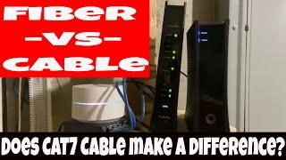 CenturyLink Fiber 1GB VS Charter Spectrum 400MBPS - Which is faster internet? CAT7 Cable difference?