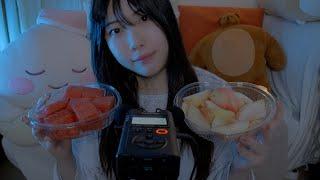 ASMR 시원한 여름과일 이팅사운드와 수다수다