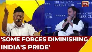 RSS Chief Mohan Bhagwat Targets Rahul Over His Remarks: 'Some Forces Diminishing India's Pride'