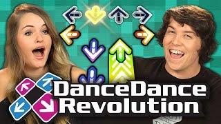 Adults Play Dance Dance Revolution (Adults React: Retro Gaming)