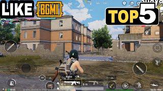 TOP 5 Games Like PUBG and BGMI || High Graphics || Offline and Online