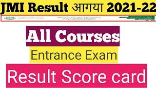 How to Check Jamia Millia islamia Entrance Test Score Card download 2021 / Jamia Score card