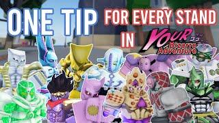 [YBA] ONE Tip for Every Stand in Your Bizarre Adventure