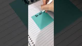 IDEIAS DE COMO USAR POST IT | DICAS LETTERING #SHORTS