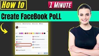 How to create poll on facebook 2024 | Make FB poll