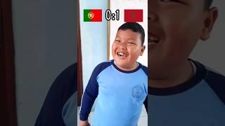 Anak SD Pilih Siapa yang Akan Menang PORTUGAL Vs MAROKO ? #shorts