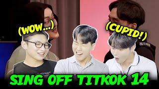 [Reaksi Korea] SING OFF TIKTOK 14 | Harmoni mereka yang menyeramkan!  (Reza, Eltasya Natasha)