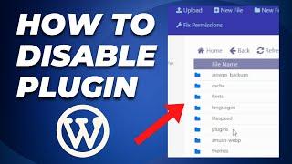 How To Disable Wordpress Plugin From Cpanel