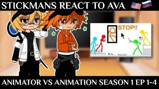 Stickmans react to Animator vs Animation season 1 | | (Original?) | | AvA/AvM | | ENG/RUS | | part ?