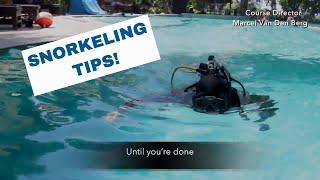 Snorkel Tips For Beginners - PADI Open Water Diver Course • Scuba Diving