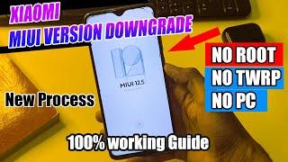 Downgrade MIUI Version on Xiaomi Phone Without PC | No Root | No Bootloader Unlock | Downgrade MIUI