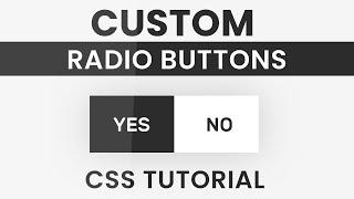 Animated Custom Radio Button CSS | Styling Radio Buttons with CSS |CSS Tutorial