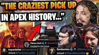 Apex Streamers & Pros reacts to ImperialHal, Zer0 & Genburten getting SIGNED by Falcons Esports!