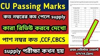 CU semester passing marks 2024 | CU semester passing number | CU supply exam rules |supply exam rule