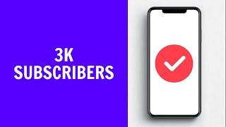 Tumefikisha 3k Subscribers